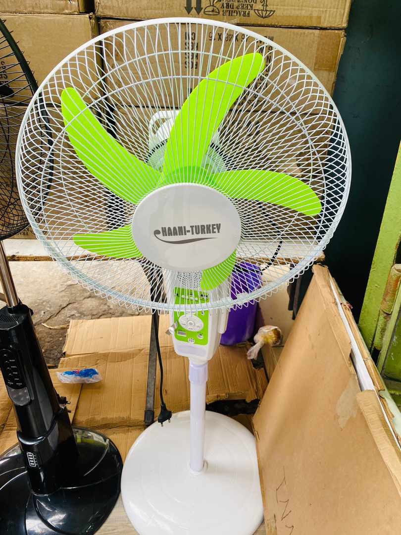 Rechargeable  standing Fan With Bluetooth Speaker